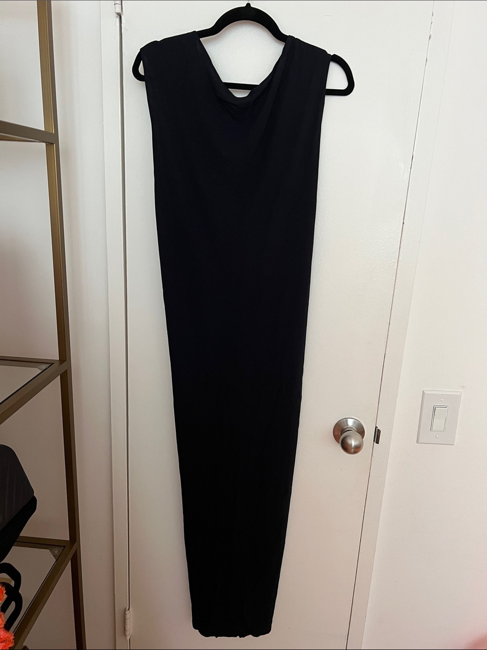 Helmut Lang Navy Sleeveless Maxi Dress